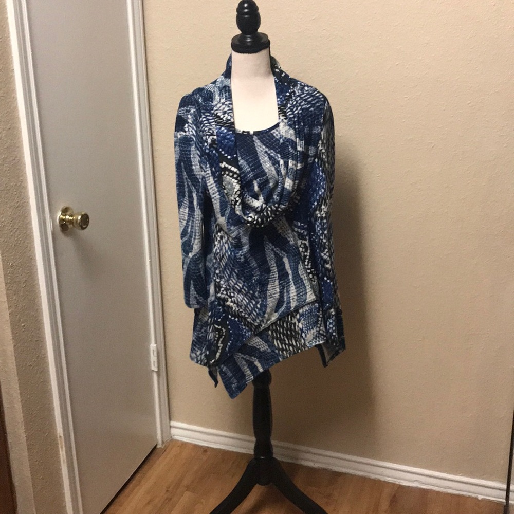 Coco Bianca Cowl Neck Tunic ~ Size Medium